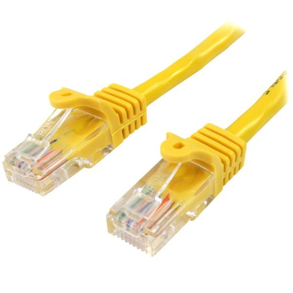 StarTech.com 10m Cat5e Ethernet Netzwerkkabel Snagless mit RJ45 - Gelb