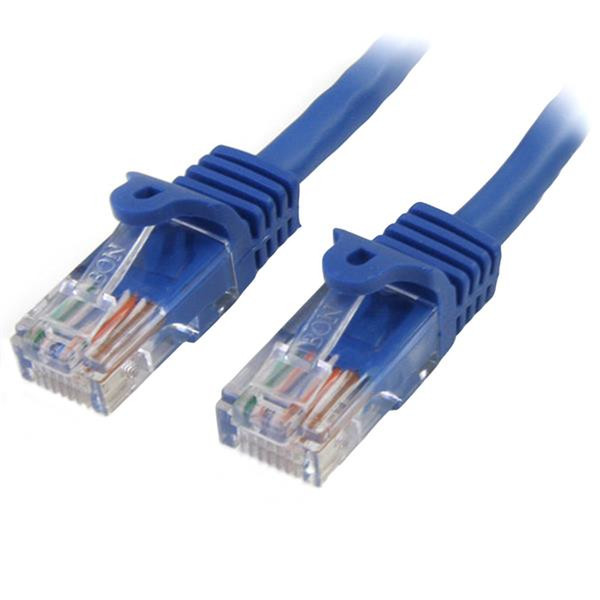 StarTech.com 45PAT7MBL 7м Cat5e U/UTP (UTP) Синий сетевой кабель