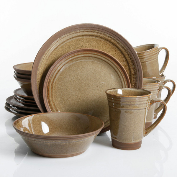 Gibson 94847.16 16pc(s) Brown tableware set