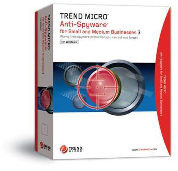 Trend Micro Anti-Spyware for SMB software. 10 users