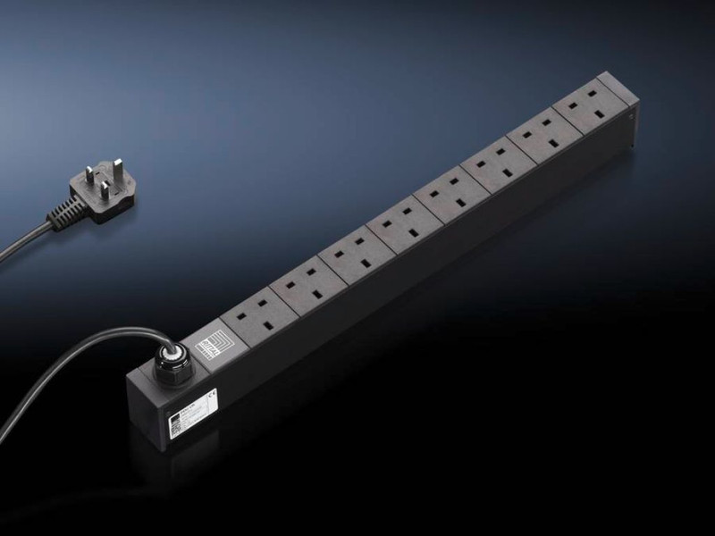 Rittal 7955.511 8AC outlet(s) Black power distribution unit (PDU)