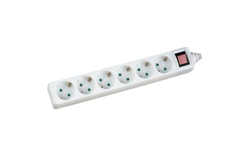 Mercodan 509350019 6AC outlet(s) 5m White surge protector