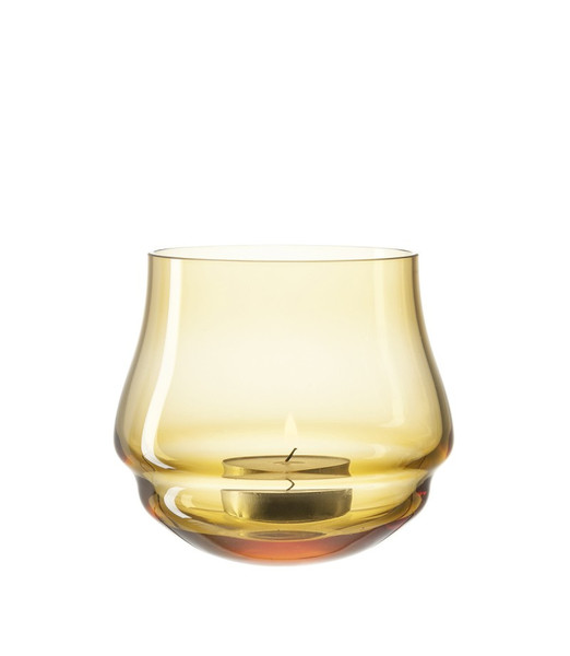LEONARDO 049630 Glass Amber candle holder