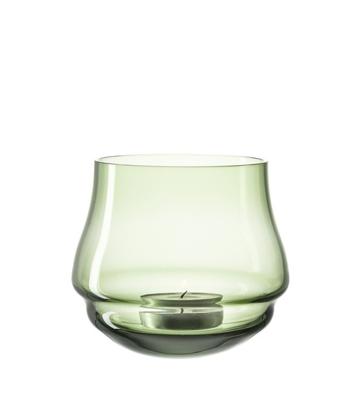 LEONARDO Giardino Glass Green candle holder