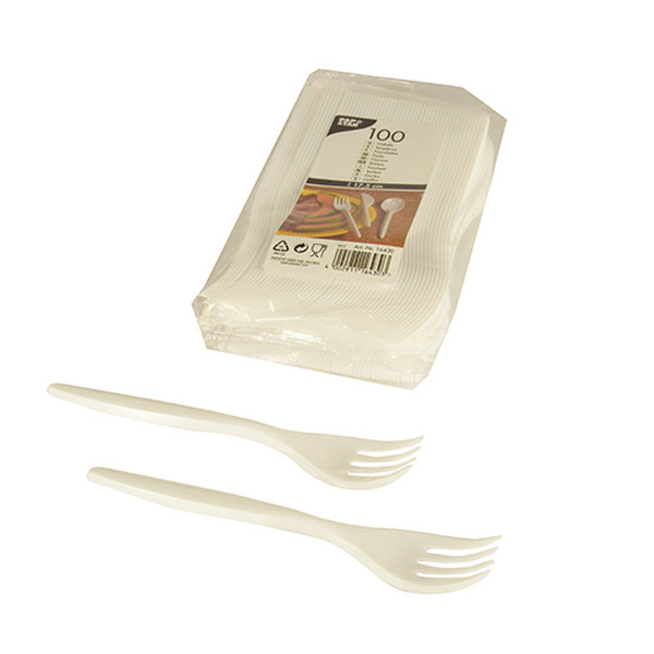 Papstar 16430 Table fork Polystyrene 100pc(s)