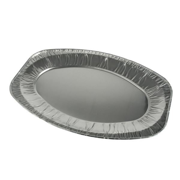 Papstar EUR10125 Aluminium Aluminium Oval Servierplatte Servierplatte & -teller