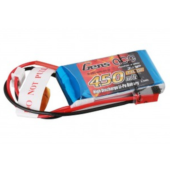 Gens ace B-25C-450-2S1P Lithium-Ion Polymer 450mAh 7.4V rechargeable battery