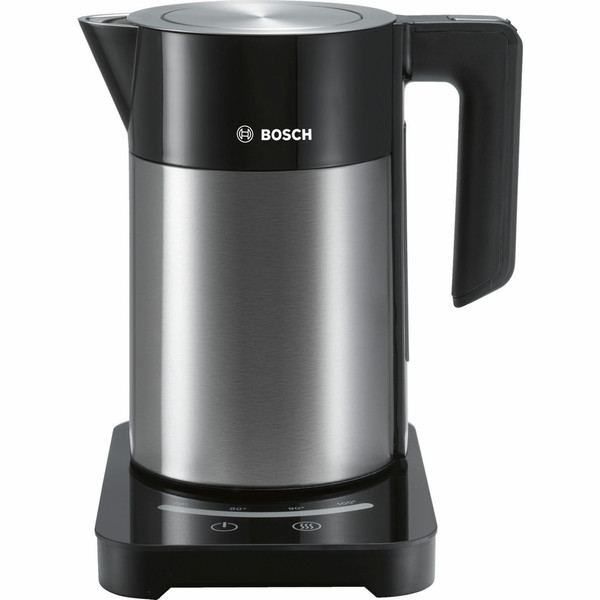 Bosch TWK7203 1.7л 1850Вт Черный, Нержавеющая сталь электрический чайник