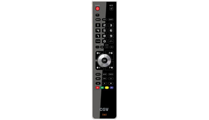 CGV Rayline Fidelio USB1 IR Wireless/Wired Push buttons Black remote control