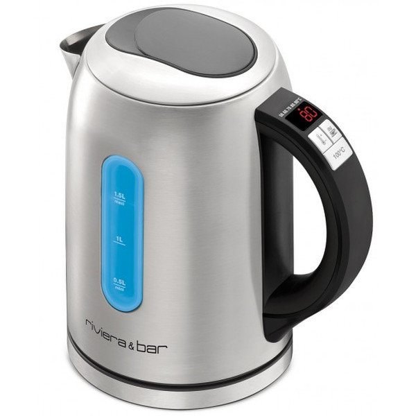 Riviera & Bar QD656A 1.5L 2200W Black,Stainless steel electric kettle
