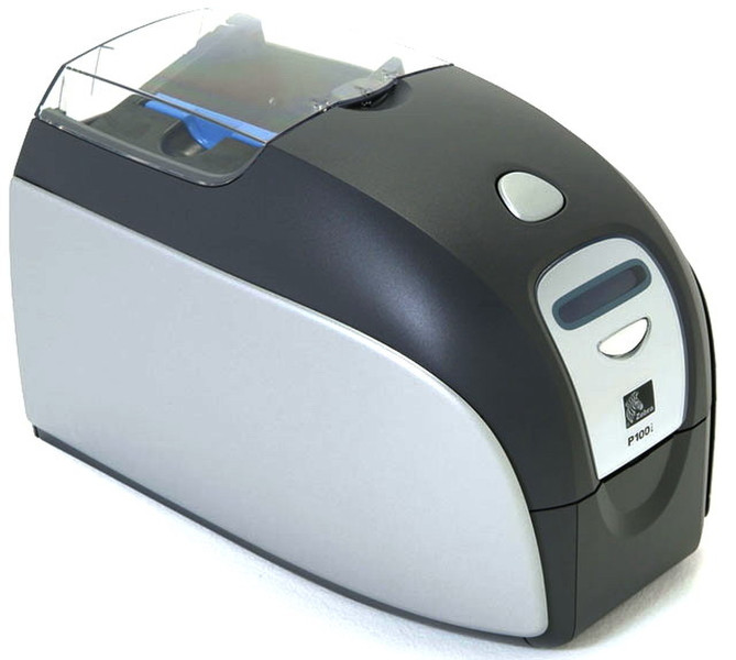 Zebra P100i Farbstoffsublimation/Wärmeübertragun Farbe 300 x 300DPI Grau Plastikkarten-Drucker