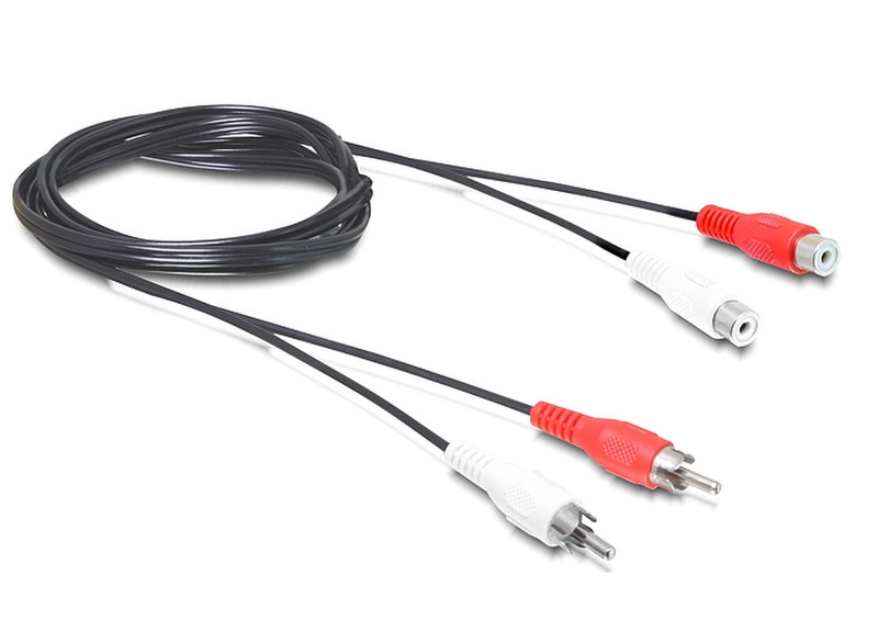 DeLOCK 84937 1.5m 2 x RCA 2 x RCA Red,White audio cable