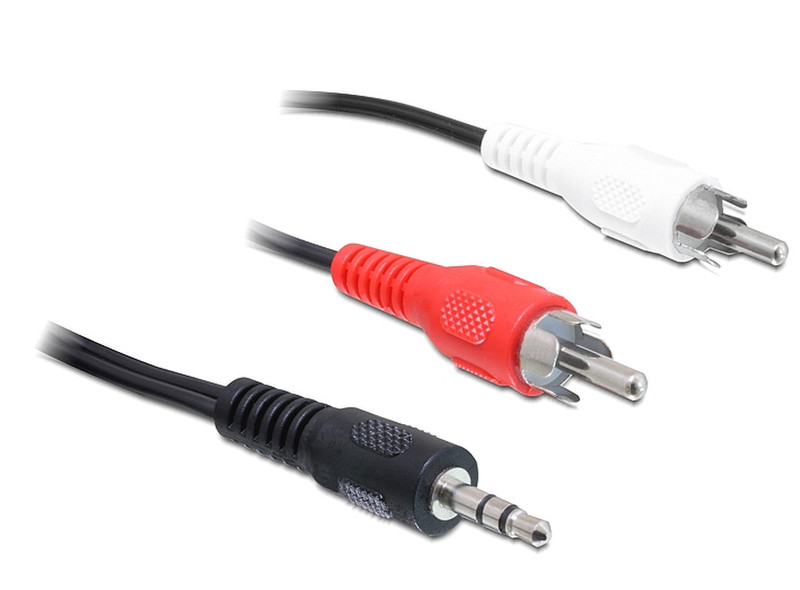 DeLOCK 84944 20m 3.5mm 2 x RCA Schwarz, Rot, Weiß Audio-Kabel