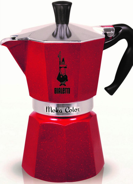 Bialetti Moka Express Отдельностоящий Руководство Manual drip coffee maker 6чашек Красный