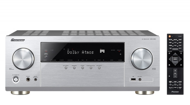 Pioneer VSX-932 150W 7.1channels Surround 3D Silver AV receiver