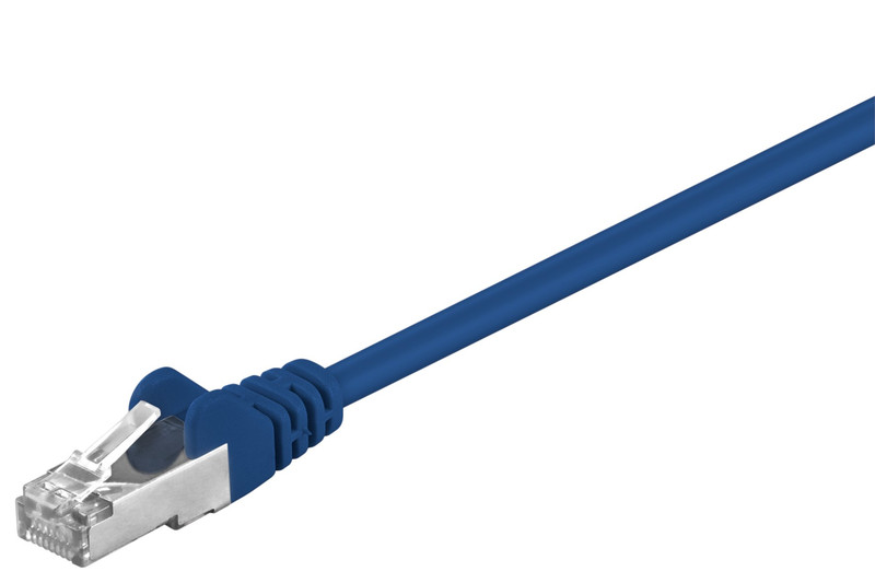 Wentronic 73072 0.5м Cat5e F/UTP (FTP) Синий сетевой кабель