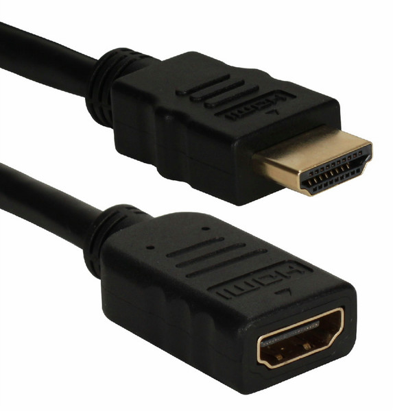 QVS HDXG-1M 0.3m HDMI HDMI Black HDMI cable