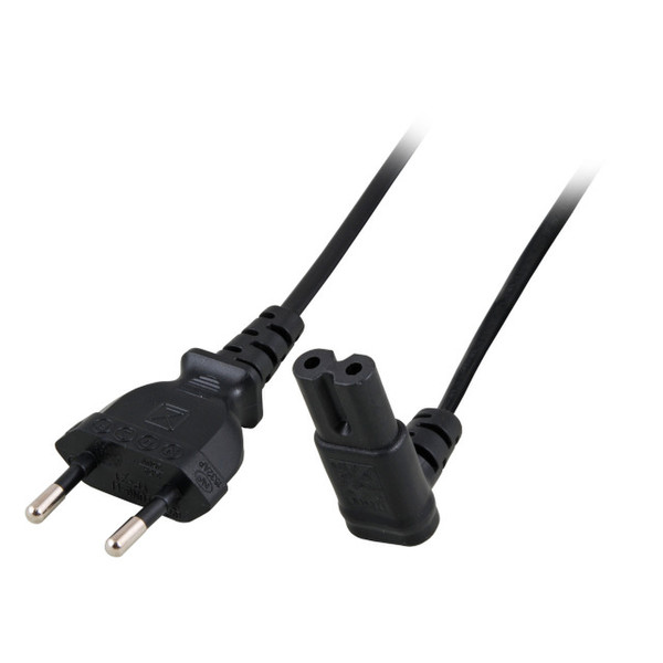EFB Elektronik EK546.2 2m Power plug type C C7 coupler Black power cable