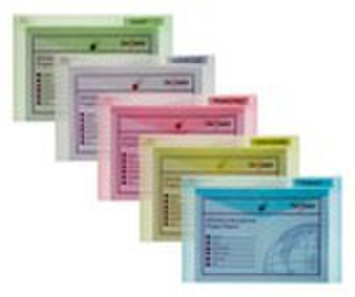 Snopake 10087X Polypropylene (PP) Blue,Green,Red,Transparent,Yellow folder