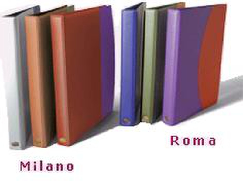 Multo Italy Milano paars / rood ring binder