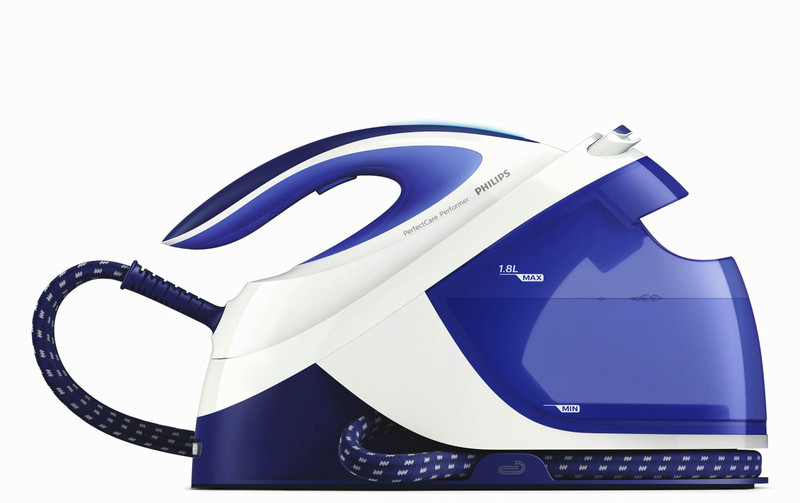 Philips GC8712/00 2400W 1.8L SteamGlide Plus soleplate Blue,White steam ironing station