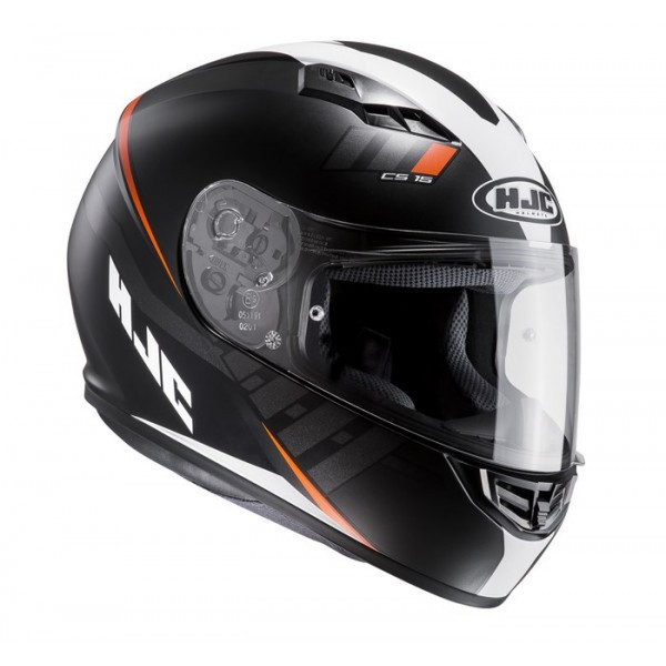 HJC Helmets 101277 Full-face helmet Черный, Оранжевый, Белый мотоциклетный шлем