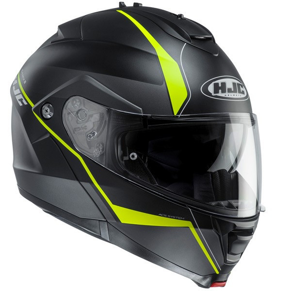 HJC Helmets 115874 Full-face helmet Черный, Зеленый мотоциклетный шлем