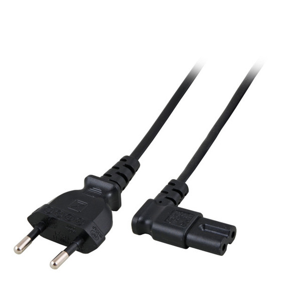 EFB Elektronik EK547.2 2m Power plug type C C7 coupler Black power cable