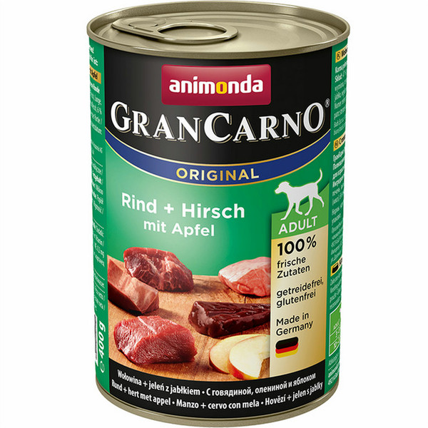 animonda GranCarno Original Говядина, Олень 400г Для взрослых влажный корм для собак
