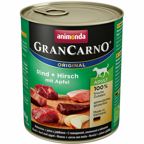 animonda GranCarno Original Apple,Beef,Deer 800g Adult dogs moist food