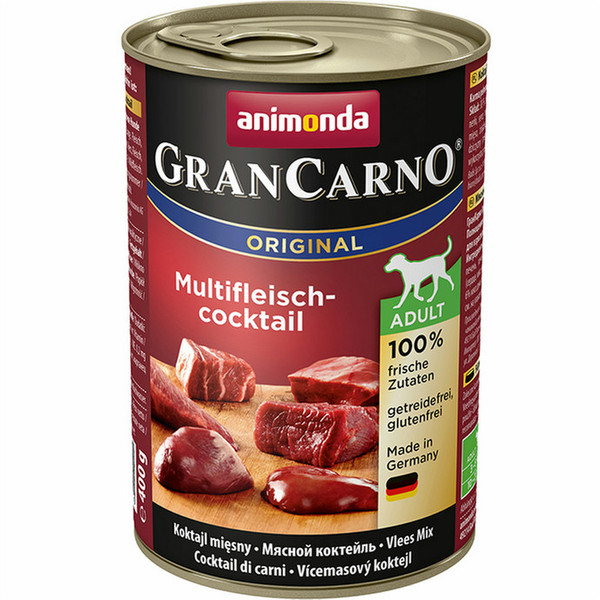 animonda GranCarno Original Beef,Chicken,Game,Turkey 400g Adult dogs moist food