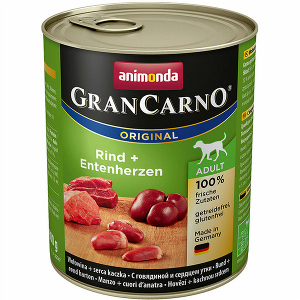 animonda GranCarno Original Beef,Duck 800g Adult dogs moist food