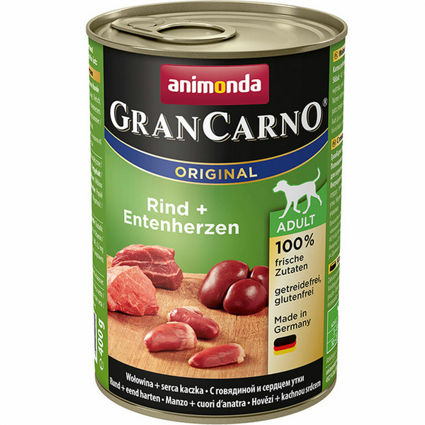 animonda GranCarno Original Beef,Duck 400g Adult dogs moist food