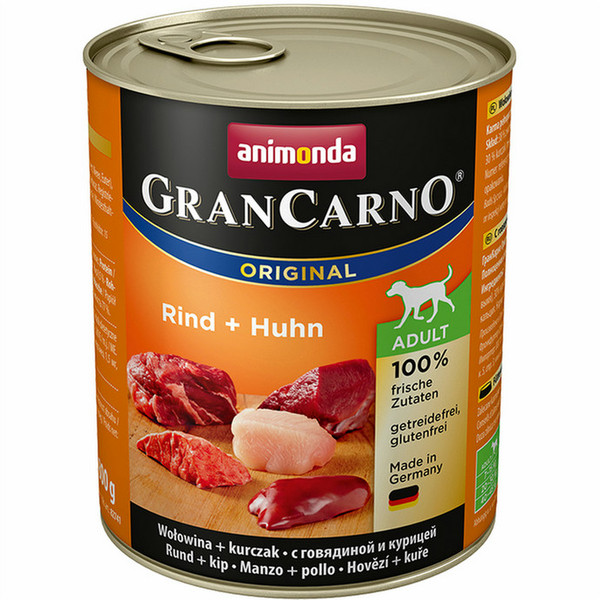 animonda GranCarno Original Говядина, Курица 800г Для взрослых влажный корм для собак