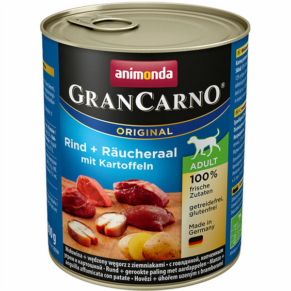 animonda GranCarno Original Adult Rind + Räucheraal mit Kartoffeln