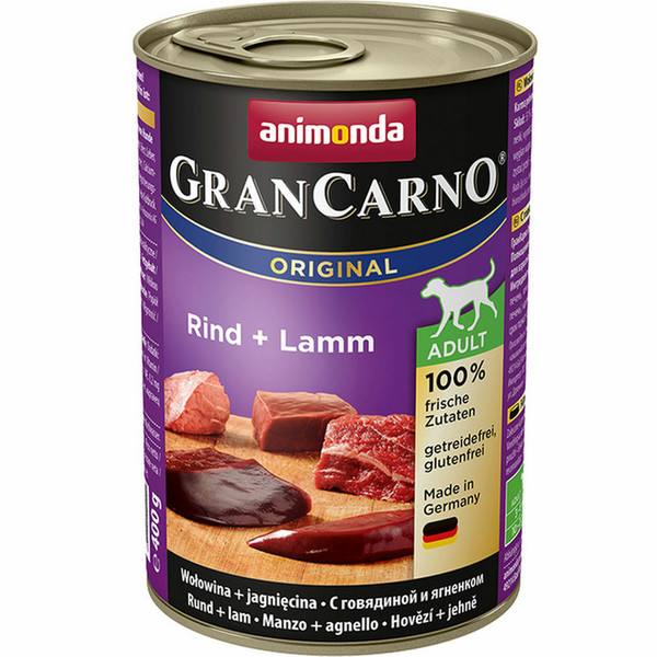 animonda GranCarno Original Говядина 400г Для взрослых влажный корм для собак