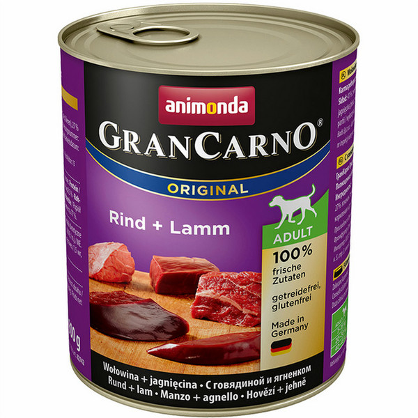animonda GranCarno Original Beef,Lamb 800g Adult dogs moist food