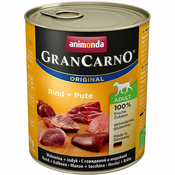 animonda GranCarno Original Beef,Turkey 800g Adult dogs moist food