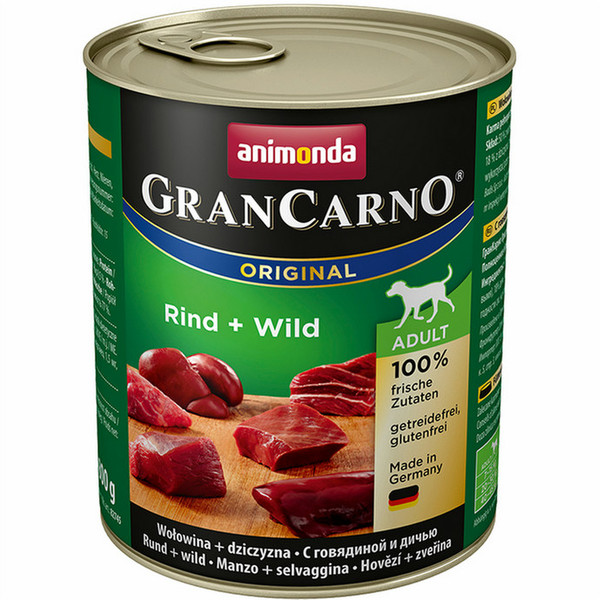 animonda GranCarno Original Game 800g Adult dogs moist food
