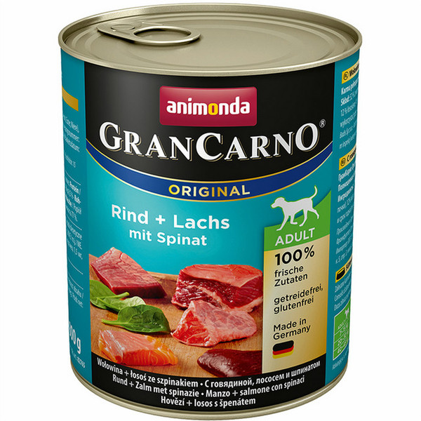 animonda GranCarno Original Adult Rind + Lachs mit Spinat