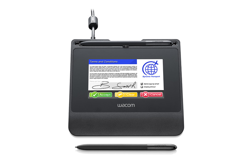 Wacom STU-540 2540линий/дюйм 108 x 65мм USB Черный графический планшет