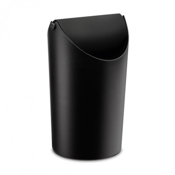 koziol Jim 3.25L Round Black trash can