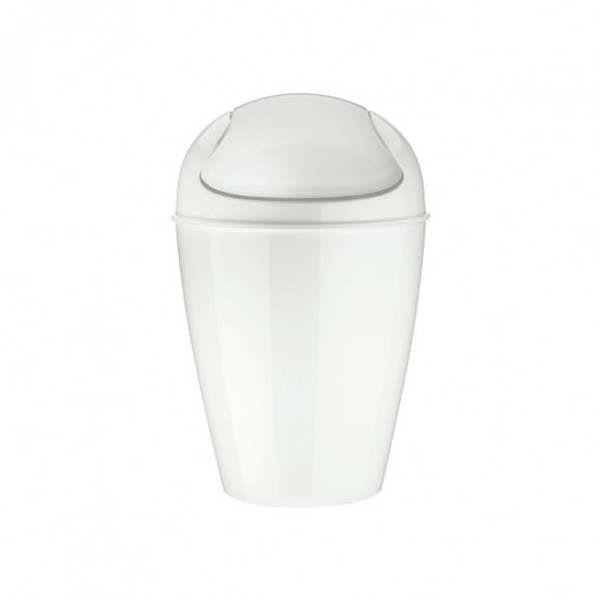 koziol Del S 5L Round White trash can