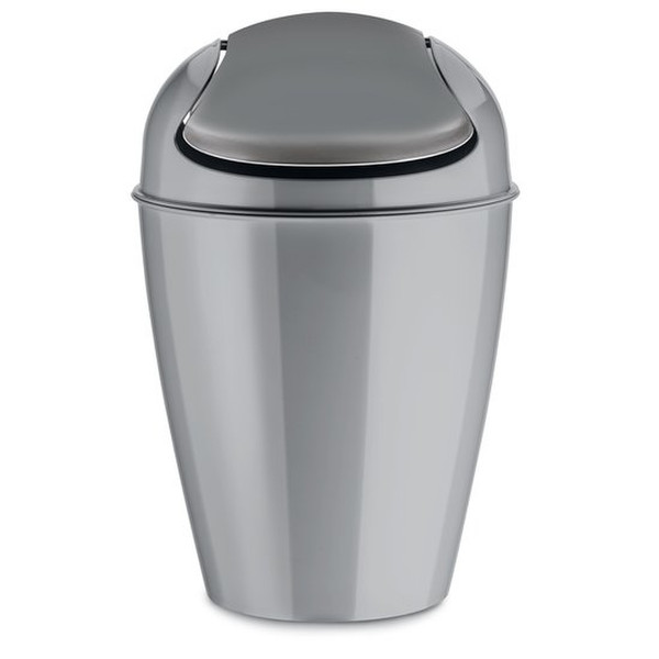 koziol Del S 5L Round Grey trash can