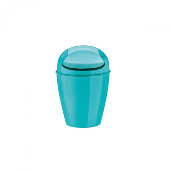 koziol DEL XXS 0.9L Round Turquoise waste basket