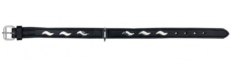 TRIXIE 18601 Schwarz Leder S-M Hund Standard collar Halsband für Haustiere