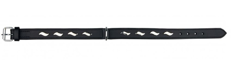 TRIXIE 18603 Black Leather M-L Dog Standard collar pet collar