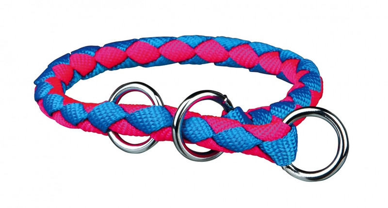 TRIXIE Cavo Choker Blau Nylon M-L Hund Standard collar Halsband für Haustiere