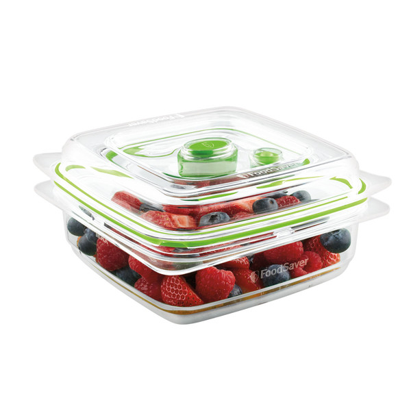 FoodSaver FFC003X Square Box 0.7L Green,Transparent 1pc(s) food storage container