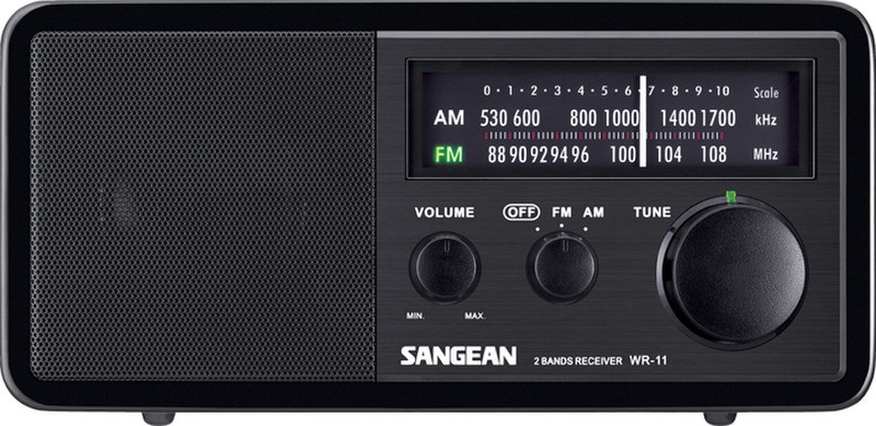 Sangean WR-11 Персональный Аналоговый Черный радиоприемник